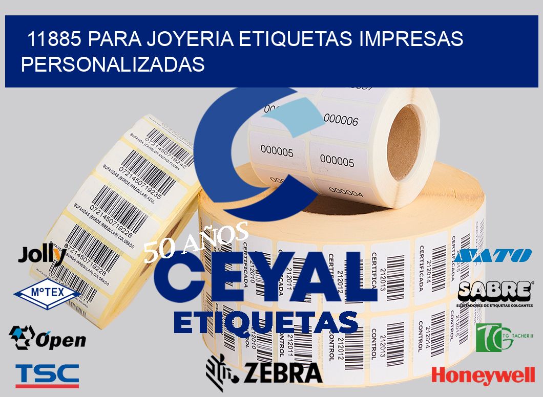 11885 PARA JOYERIA ETIQUETAS IMPRESAS PERSONALIZADAS