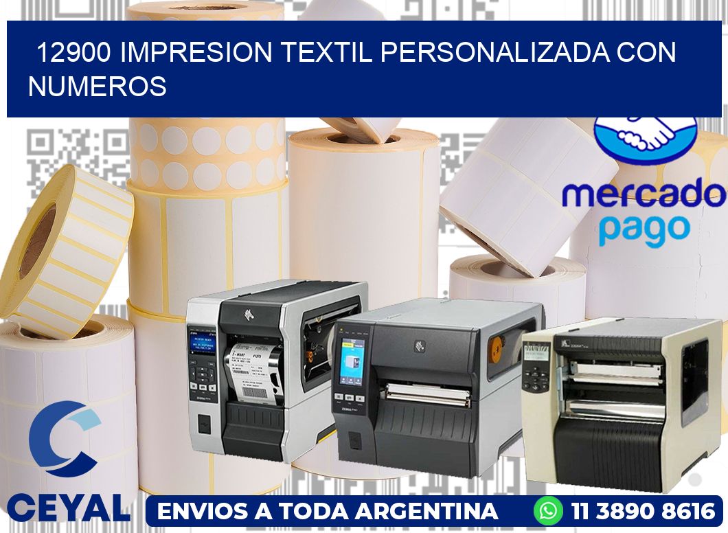 12900 IMPRESION TEXTIL PERSONALIZADA CON NUMEROS