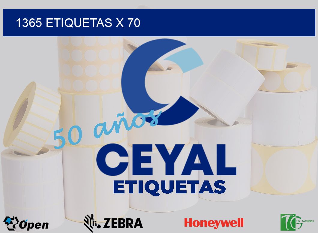 1365 Etiquetas x 70