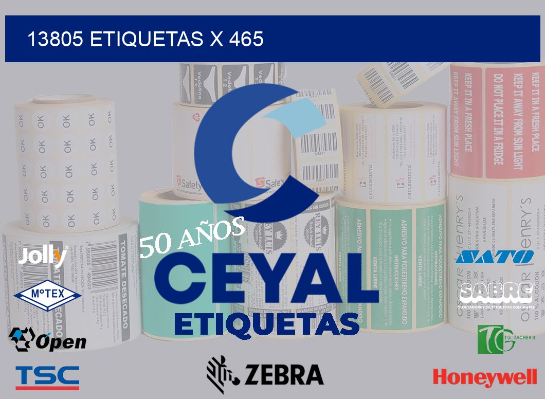 13805 Etiquetas x 465