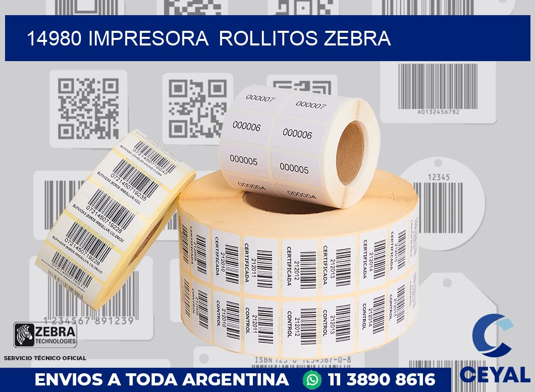 14980 impresora  rollitos zebra