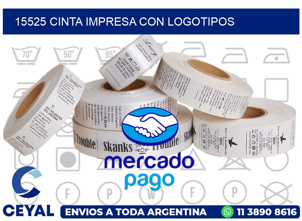 15525 CINTA IMPRESA CON LOGOTIPOS