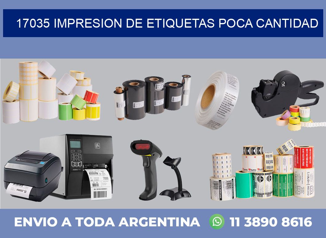 17035 IMPRESION DE ETIQUETAS POCA CANTIDAD