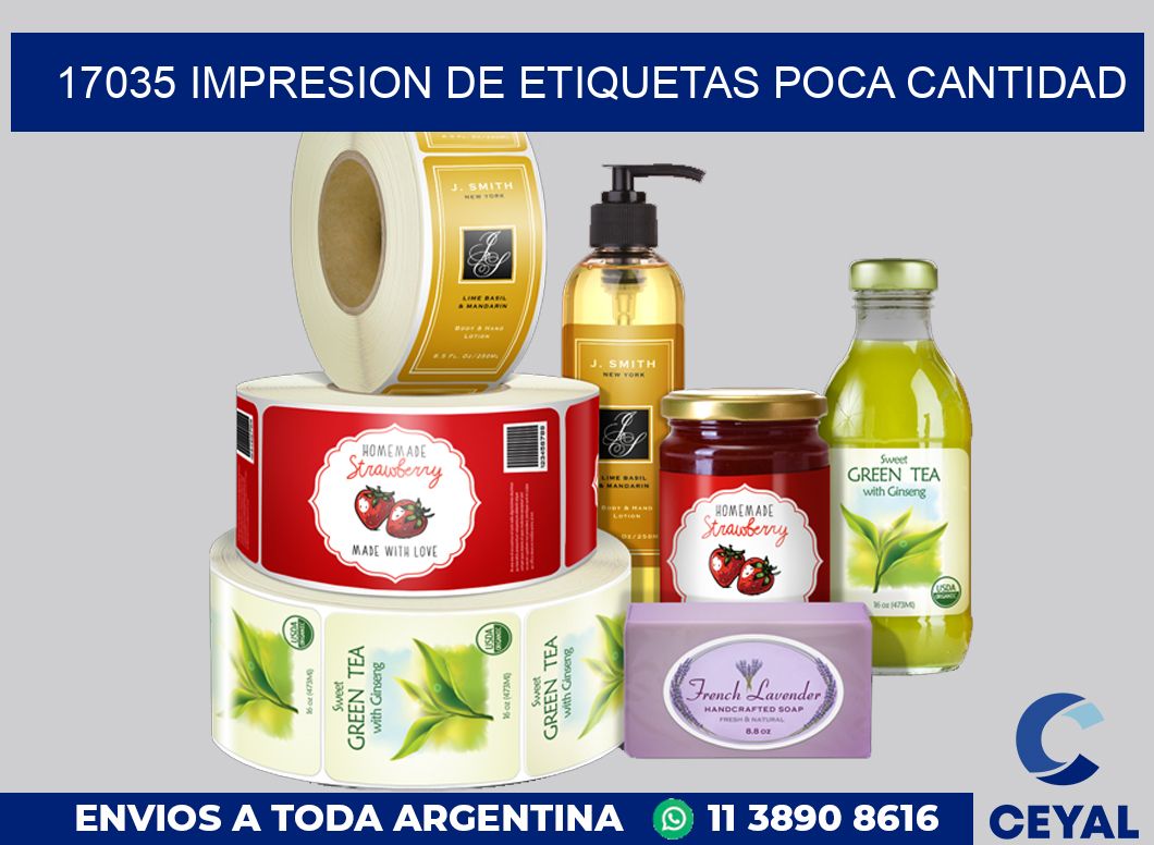 17035 IMPRESION DE ETIQUETAS POCA CANTIDAD