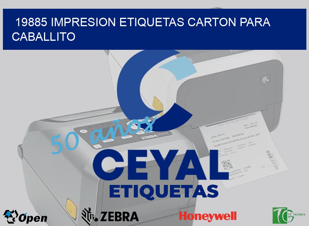 19885 IMPRESION ETIQUETAS CARTON PARA CABALLITO