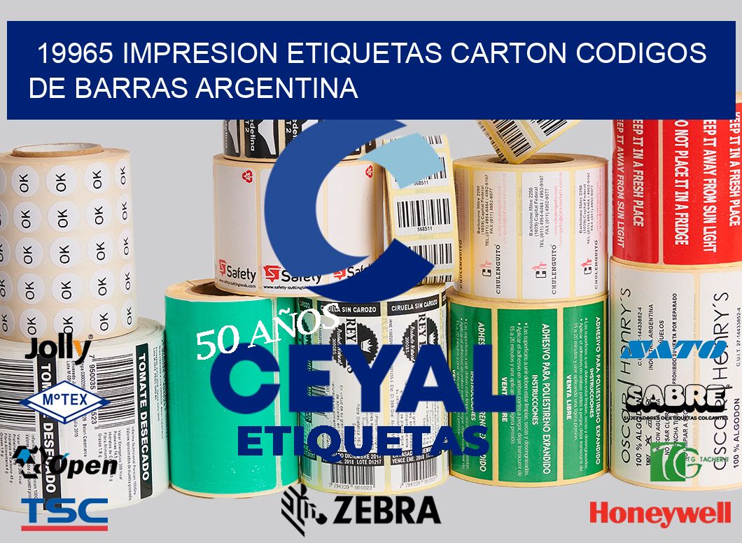 19965 IMPRESION ETIQUETAS CARTON CODIGOS DE BARRAS ARGENTINA
