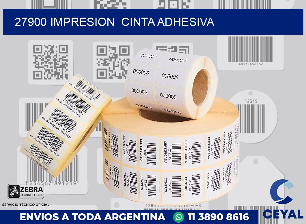 27900 impresion  cinta adhesiva