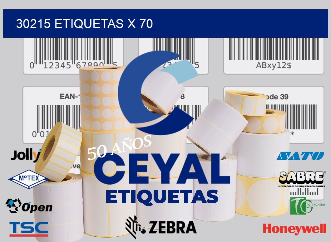 30215 Etiquetas x 70