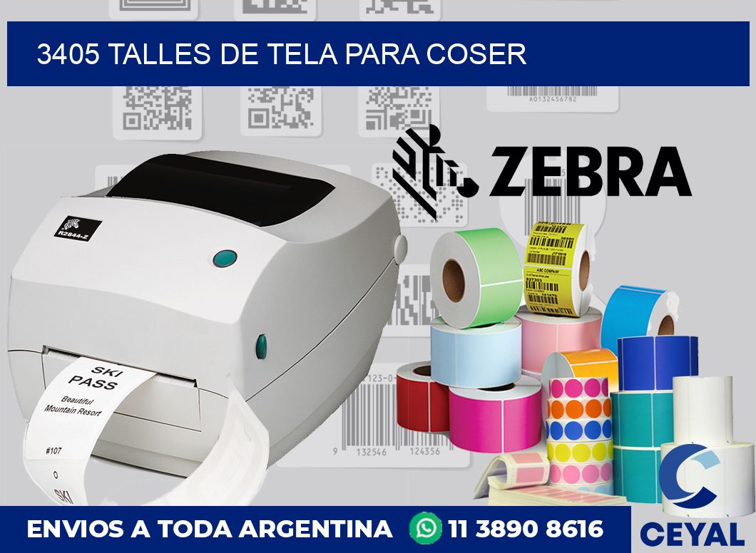 3405 TALLES DE TELA PARA COSER
