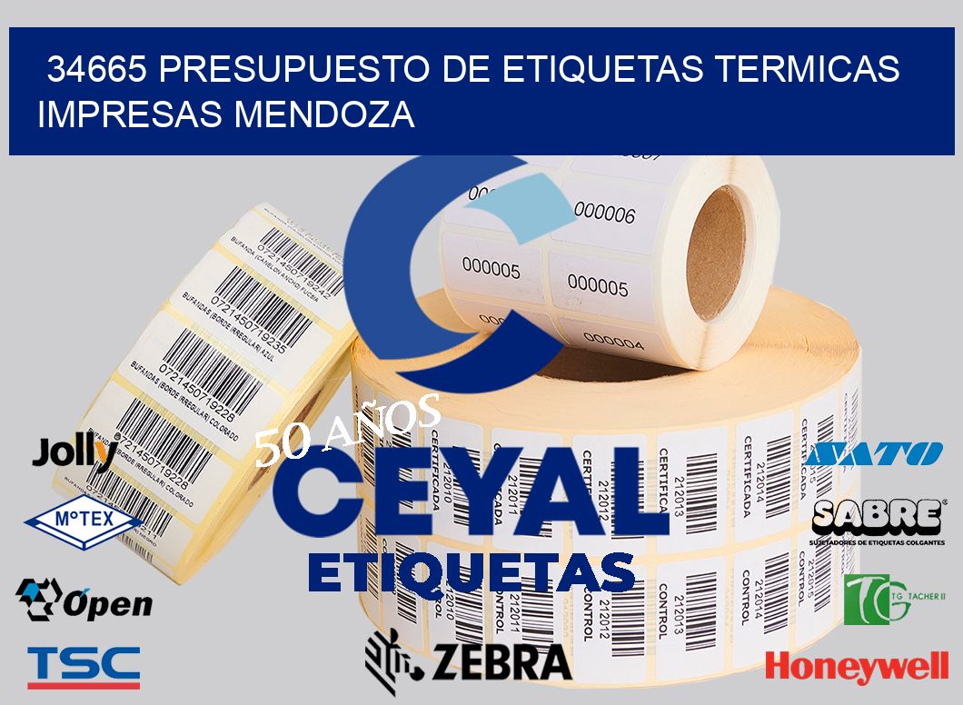 34665 PRESUPUESTO DE ETIQUETAS TERMICAS IMPRESAS MENDOZA