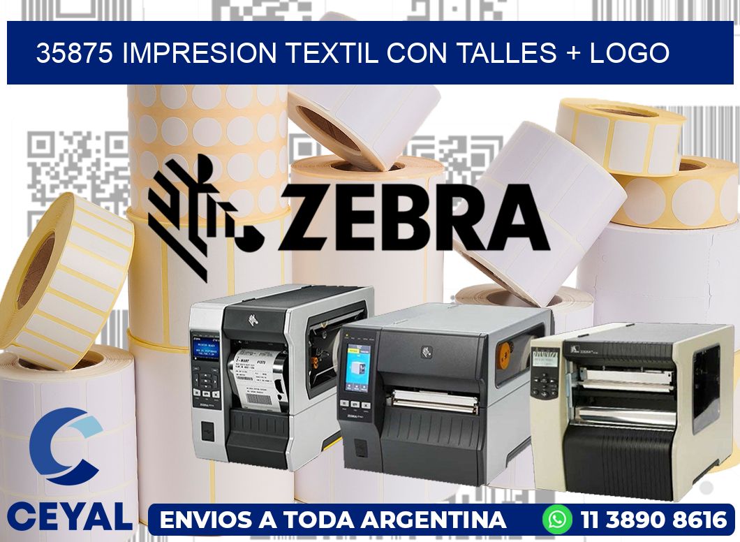 35875 IMPRESION TEXTIL CON TALLES + LOGO