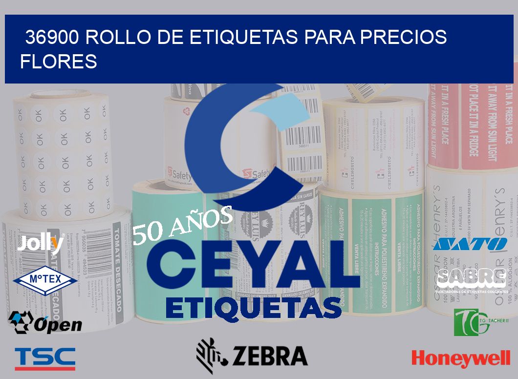 36900 ROLLO DE ETIQUETAS PARA PRECIOS FLORES