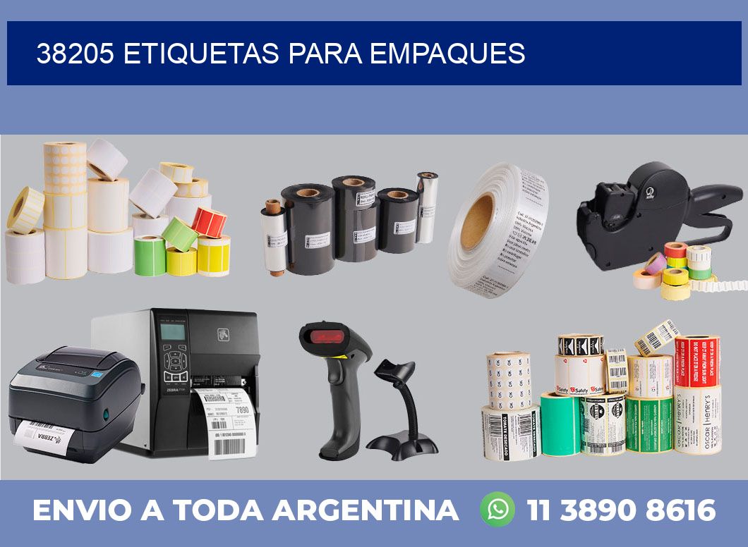 38205 ETIQUETAS PARA EMPAQUES