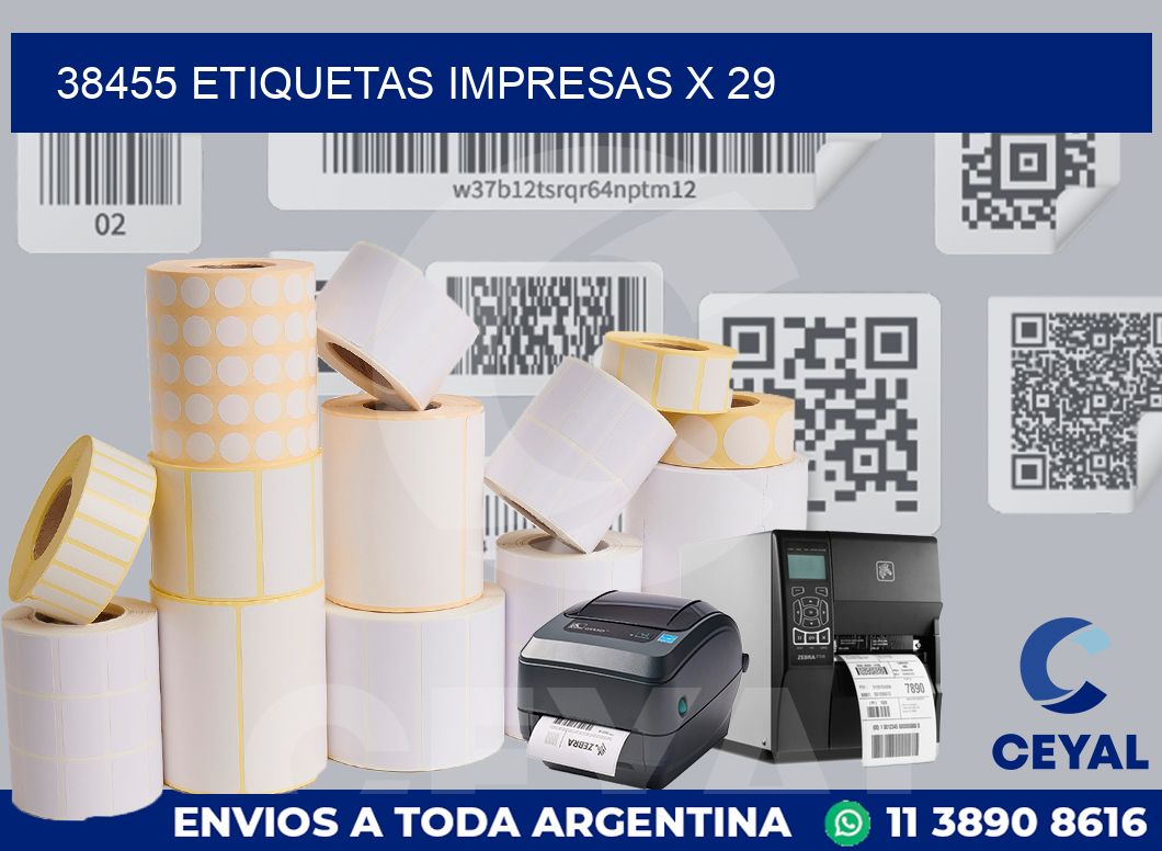 38455 Etiquetas impresas x 29