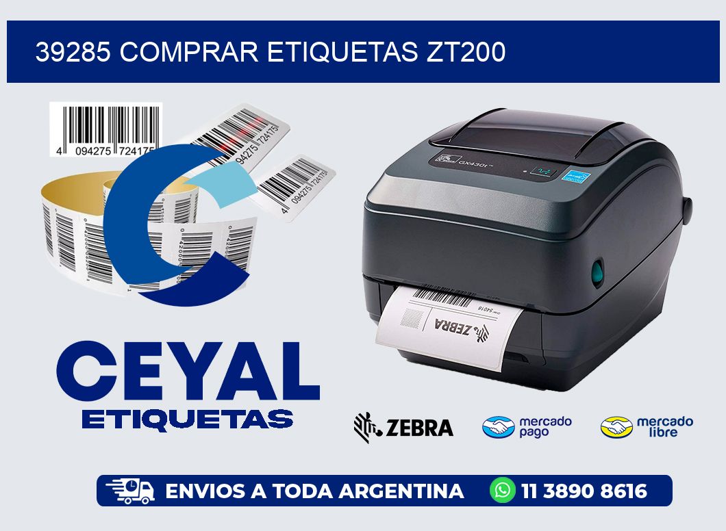 39285 COMPRAR ETIQUETAS ZT200