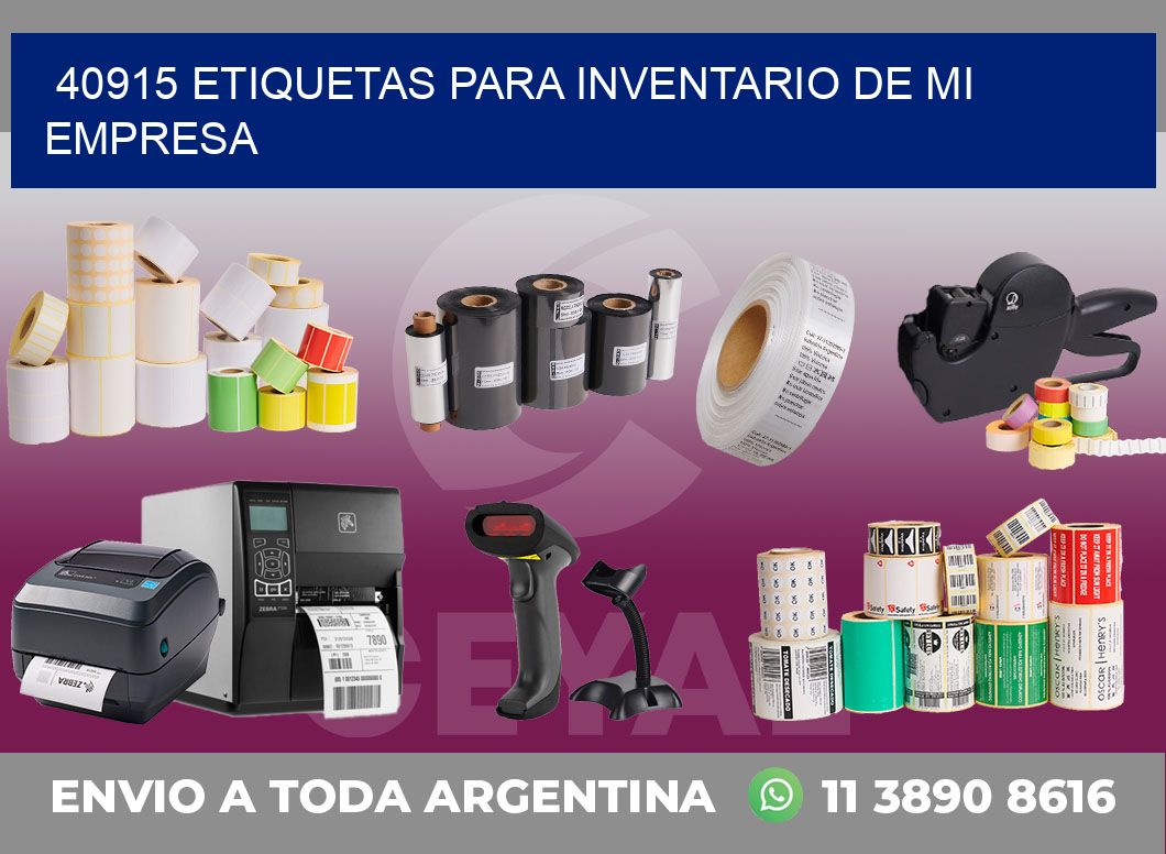 40915 ETIQUETAS PARA INVENTARIO DE MI EMPRESA