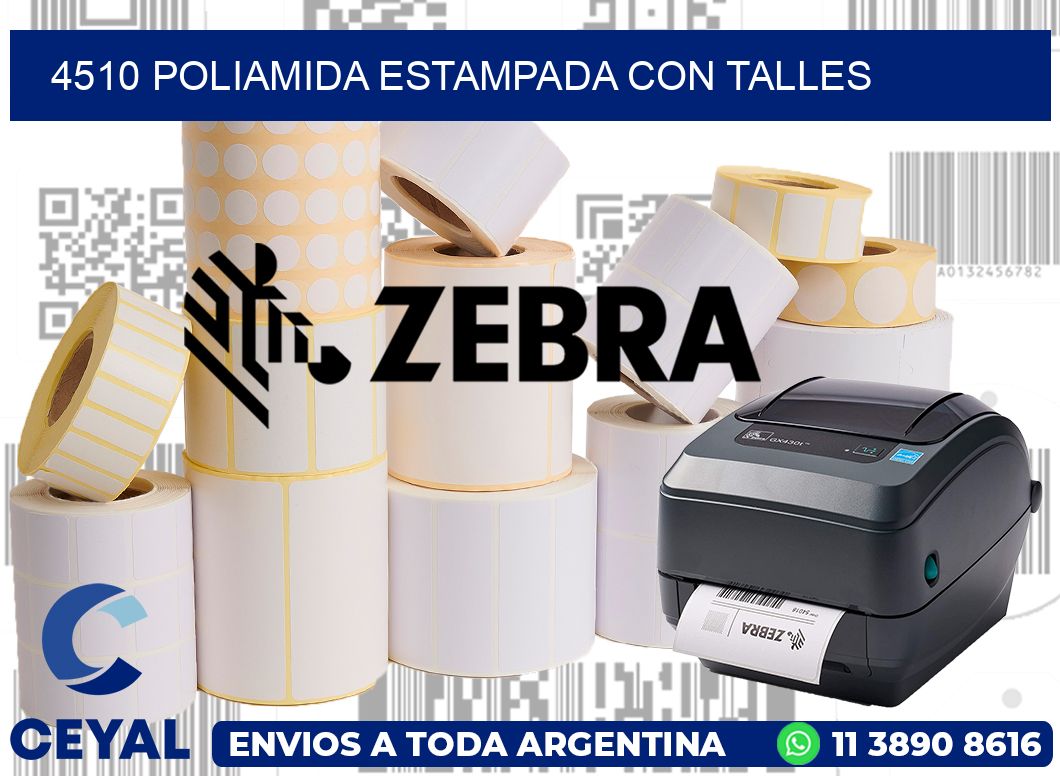 4510 POLIAMIDA ESTAMPADA CON TALLES
