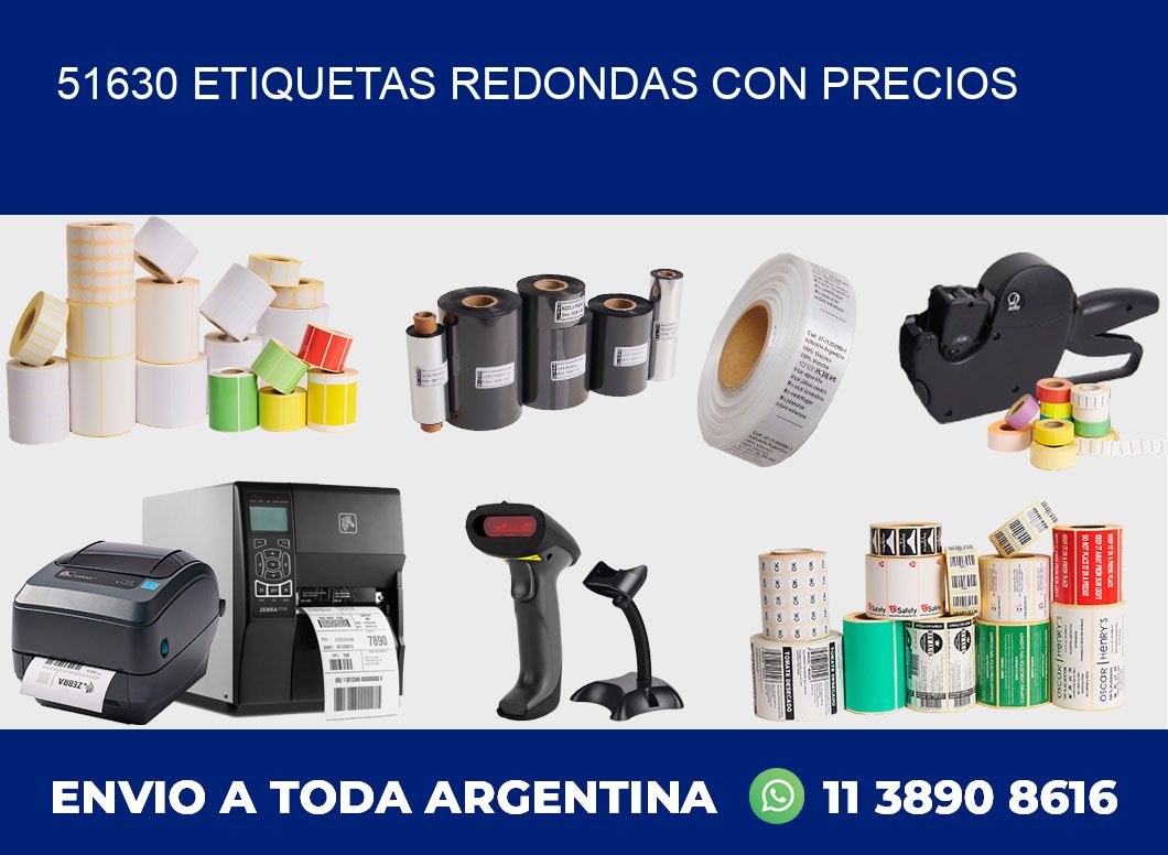 51630 ETIQUETAS REDONDAS CON PRECIOS