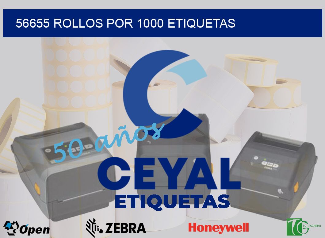 56655 Rollos por 1000 etiquetas