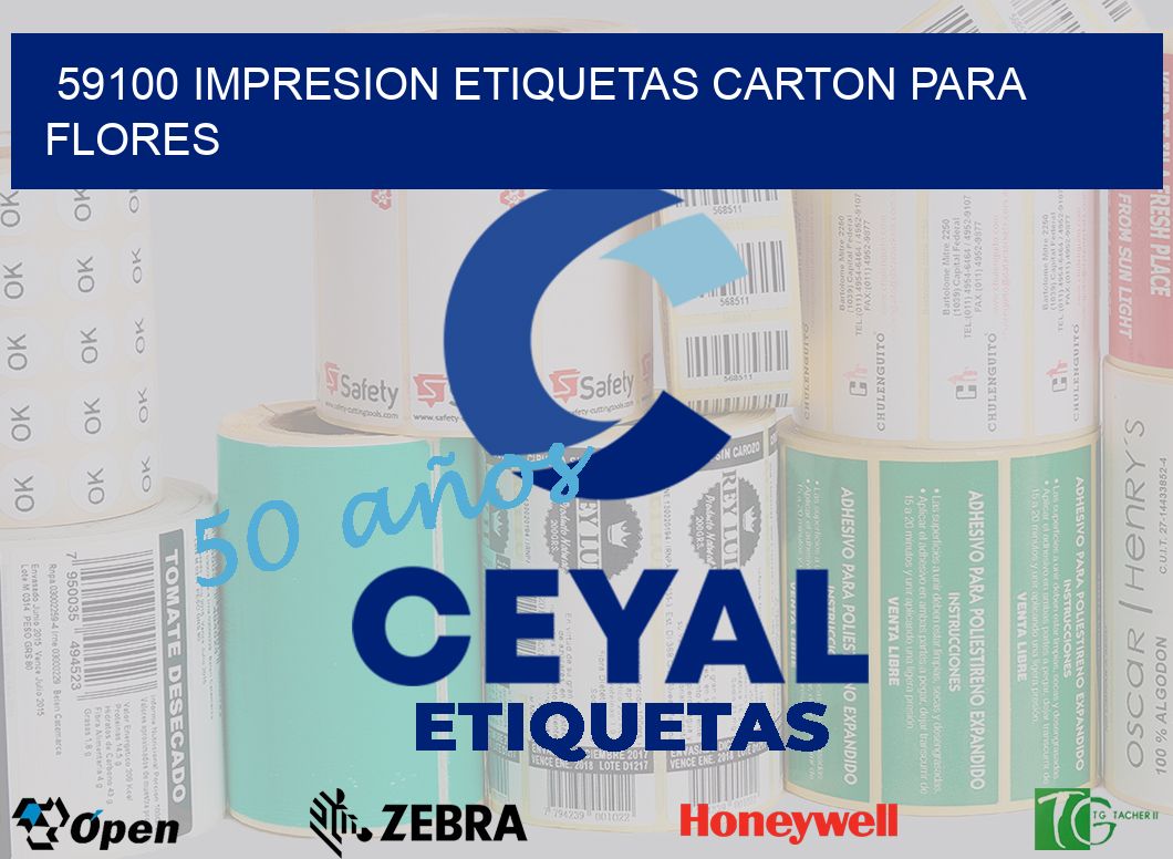 59100 IMPRESION ETIQUETAS CARTON PARA FLORES