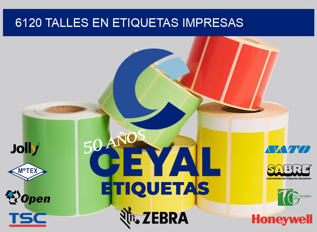 6120 TALLES EN ETIQUETAS IMPRESAS
