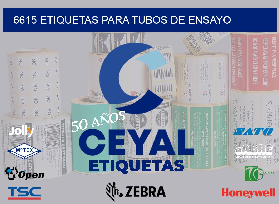 6615 ETIQUETAS PARA TUBOS DE ENSAYO