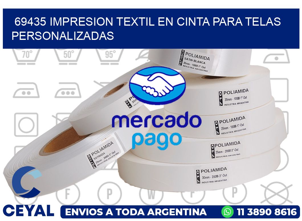 69435 IMPRESION TEXTIL EN CINTA PARA TELAS PERSONALIZADAS