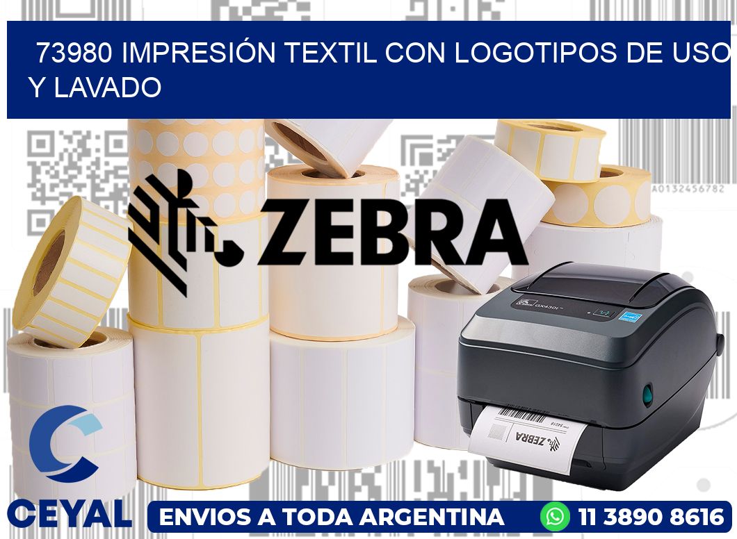 73980 IMPRESIÓN TEXTIL CON LOGOTIPOS DE USO Y LAVADO