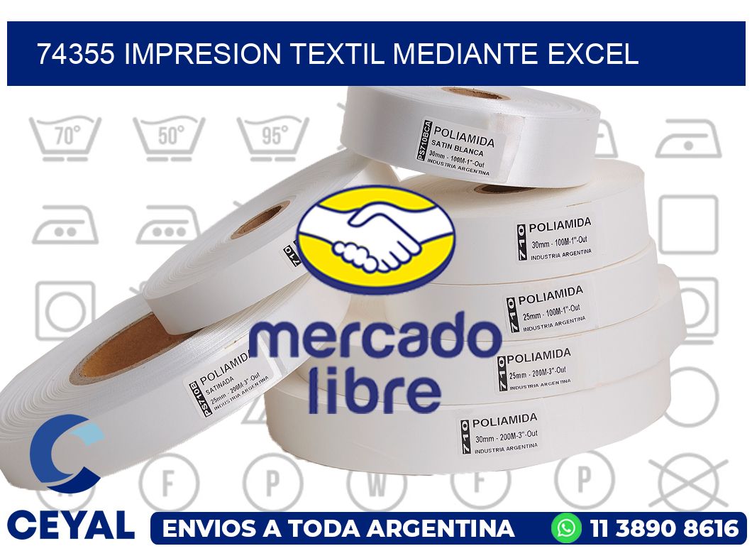 74355 IMPRESION TEXTIL MEDIANTE EXCEL