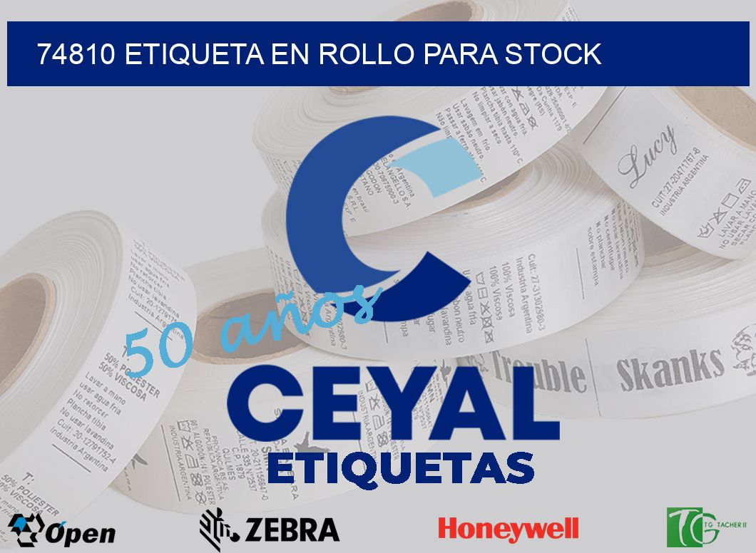 74810 ETIQUETA EN ROLLO PARA STOCK