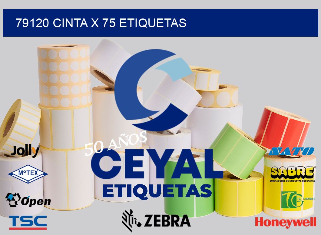 79120 cinta x 75 etiquetas
