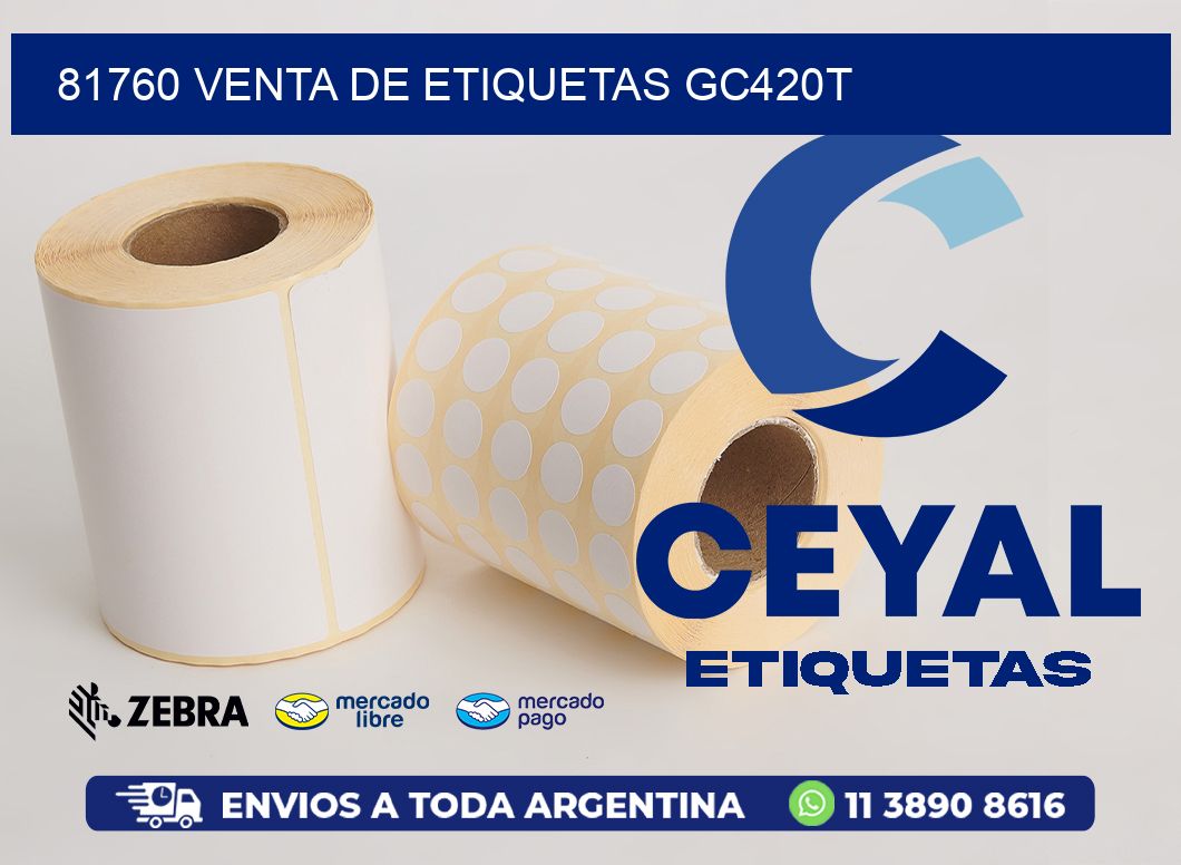 81760 VENTA DE ETIQUETAS GC420T