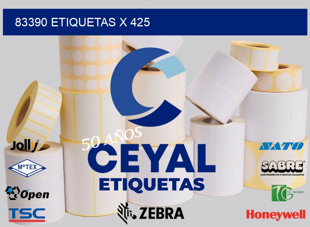 83390 Etiquetas x 425