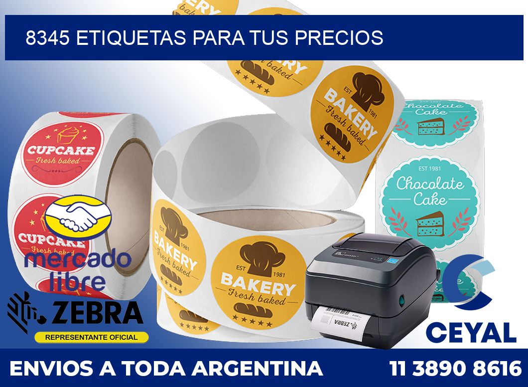 8345 ETIQUETAS PARA TUS PRECIOS