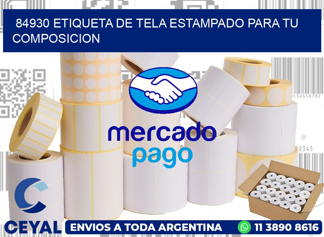 84930 ETIQUETA DE TELA ESTAMPADO PARA TU COMPOSICION