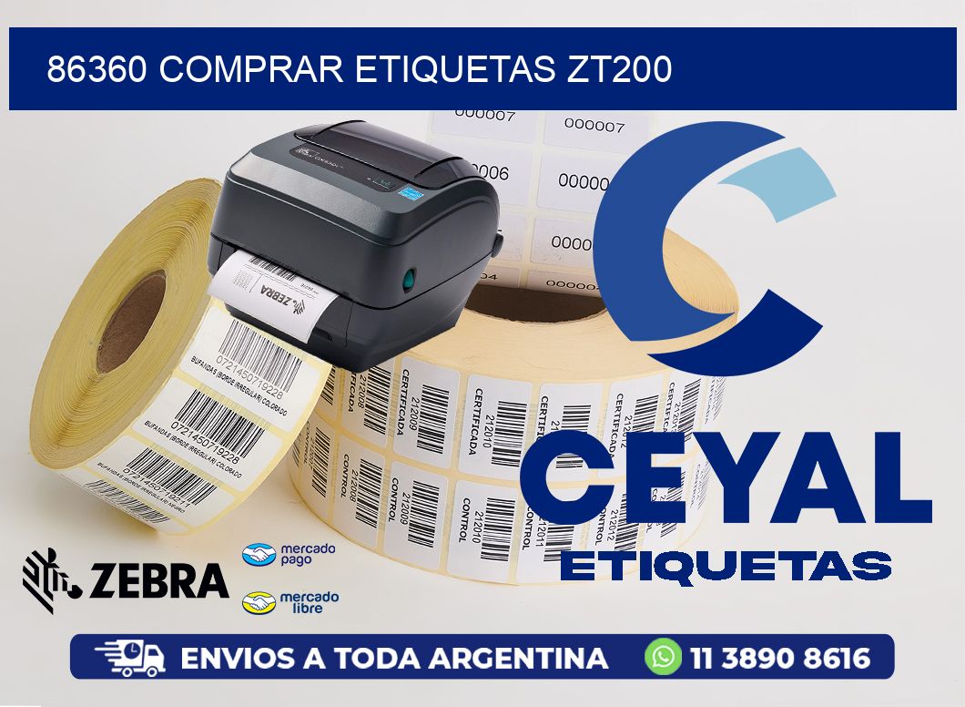 86360 COMPRAR ETIQUETAS ZT200
