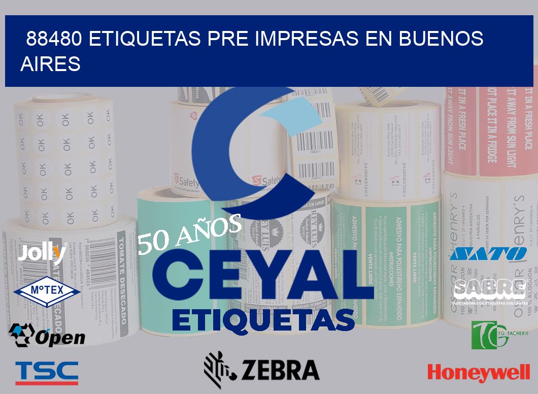 88480 ETIQUETAS PRE IMPRESAS EN BUENOS AIRES