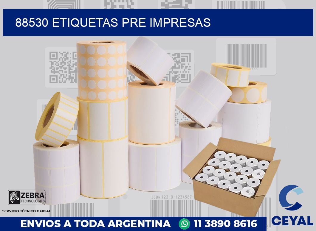 88530 ETIQUETAS PRE IMPRESAS