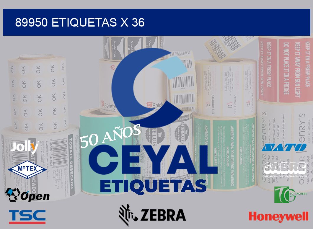 89950 Etiquetas x 36