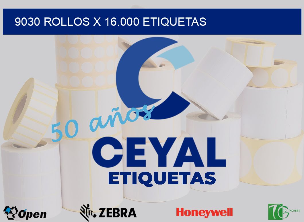 9030 Rollos x 16.000 etiquetas