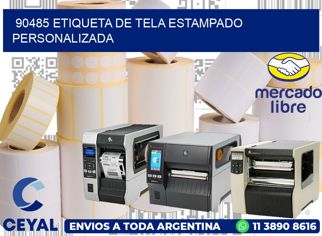 90485 ETIQUETA DE TELA ESTAMPADO PERSONALIZADA