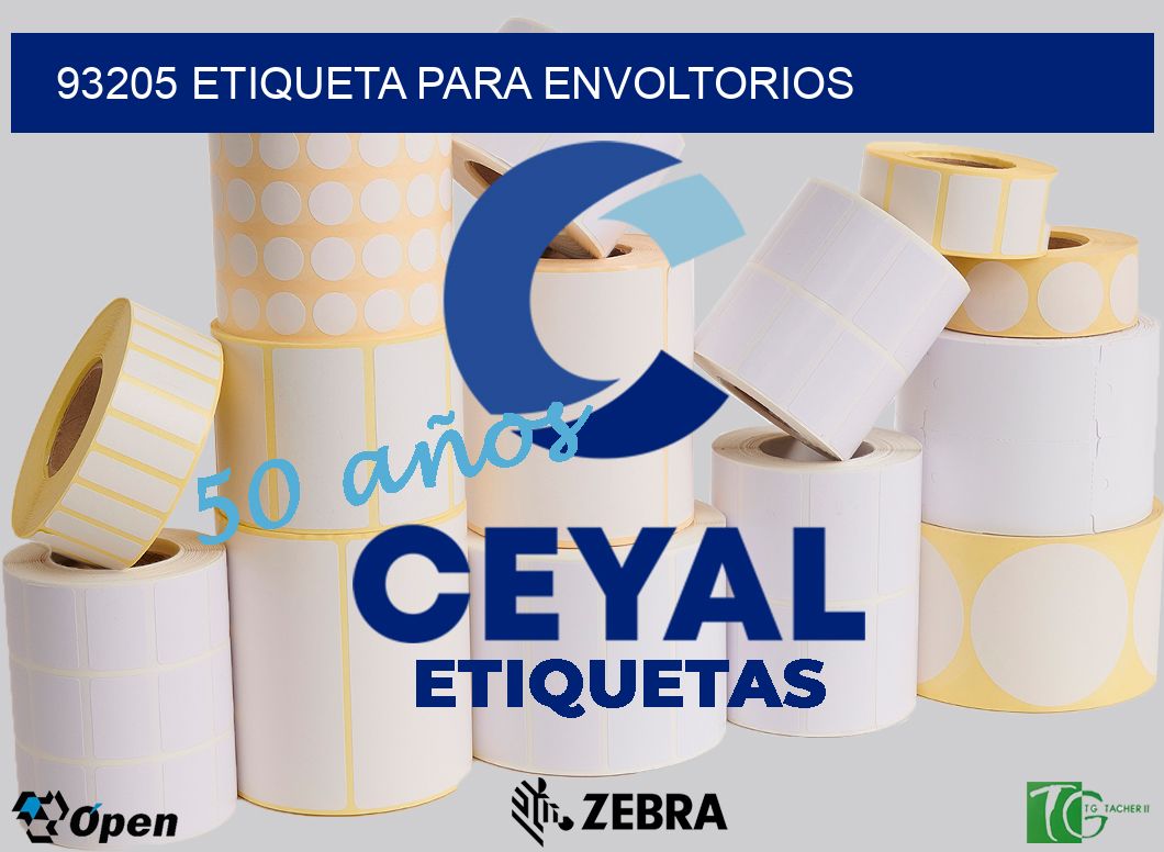 93205 ETIQUETA PARA ENVOLTORIOS