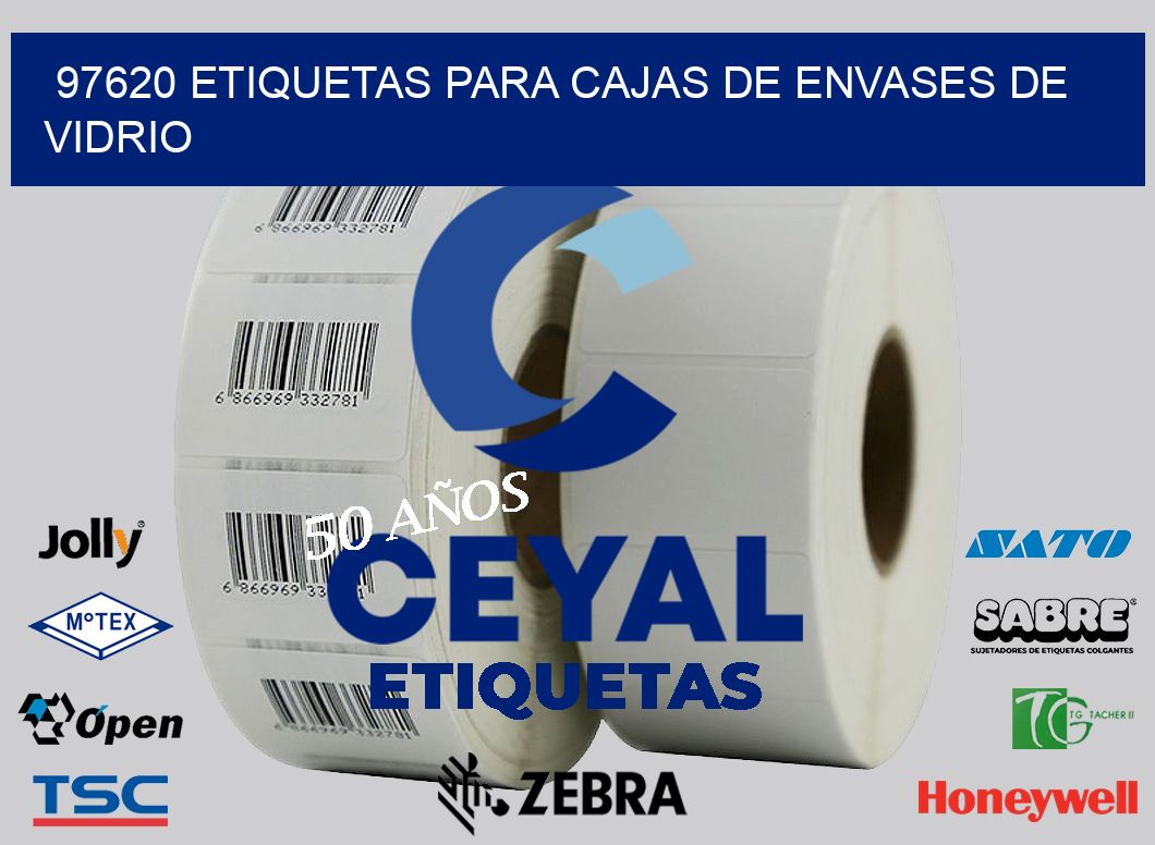 97620 ETIQUETAS PARA CAJAS DE ENVASES DE VIDRIO