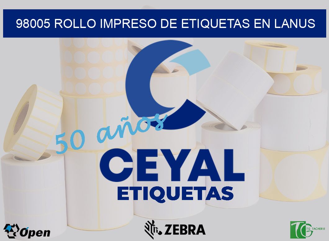 98005 ROLLO IMPRESO DE ETIQUETAS EN LANUS