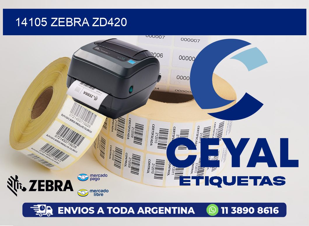 14105 ZEBRA ZD420