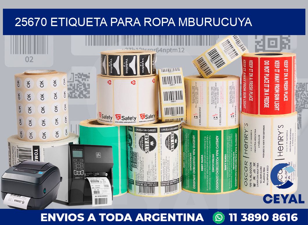 25670 ETIQUETA PARA ROPA MBURUCUYA