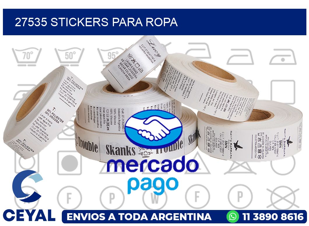 27535 STICKERS PARA ROPA