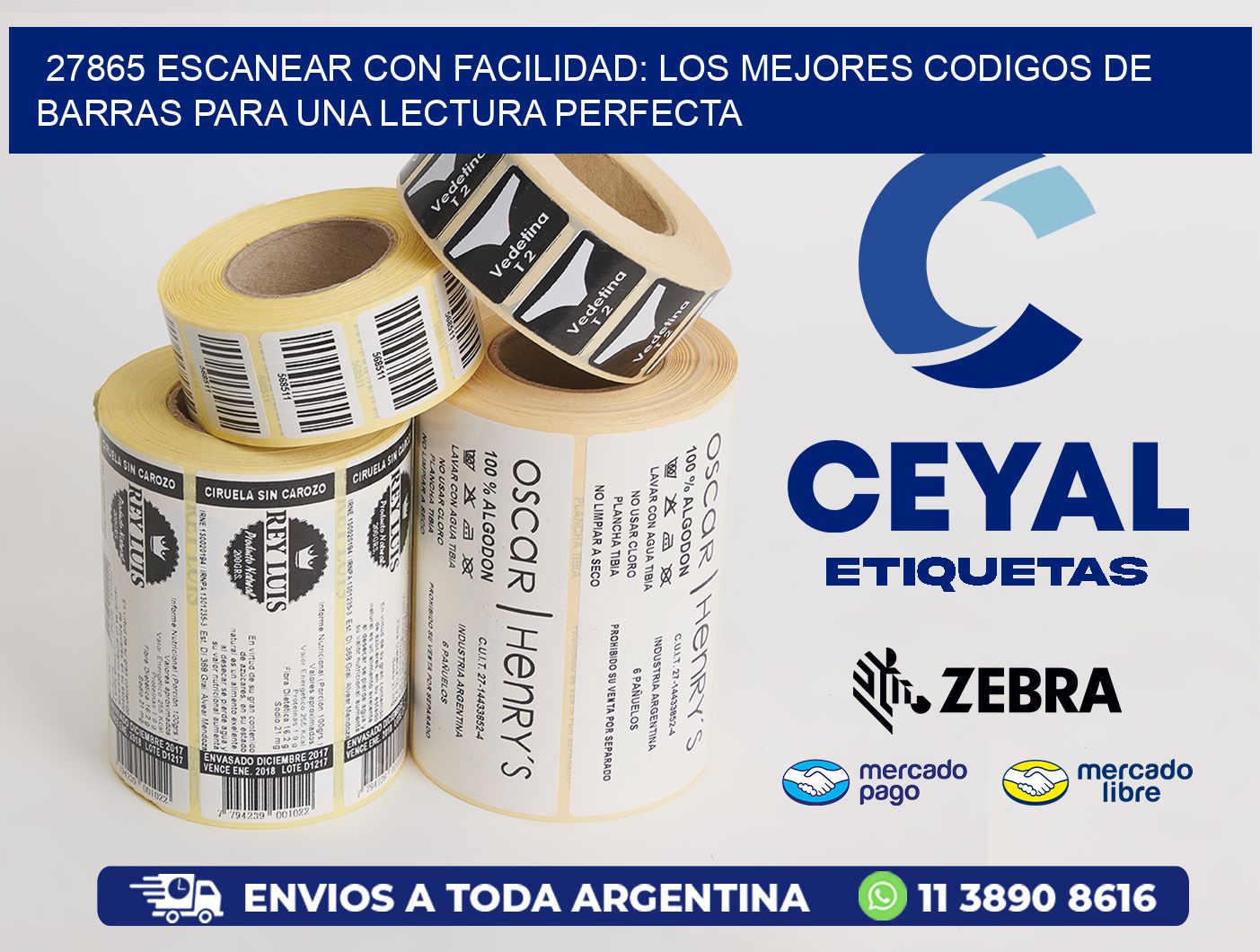 27865 ESCANEAR CON FACILIDAD: LOS MEJORES CODIGOS DE BARRAS PARA UNA LECTURA PERFECTA