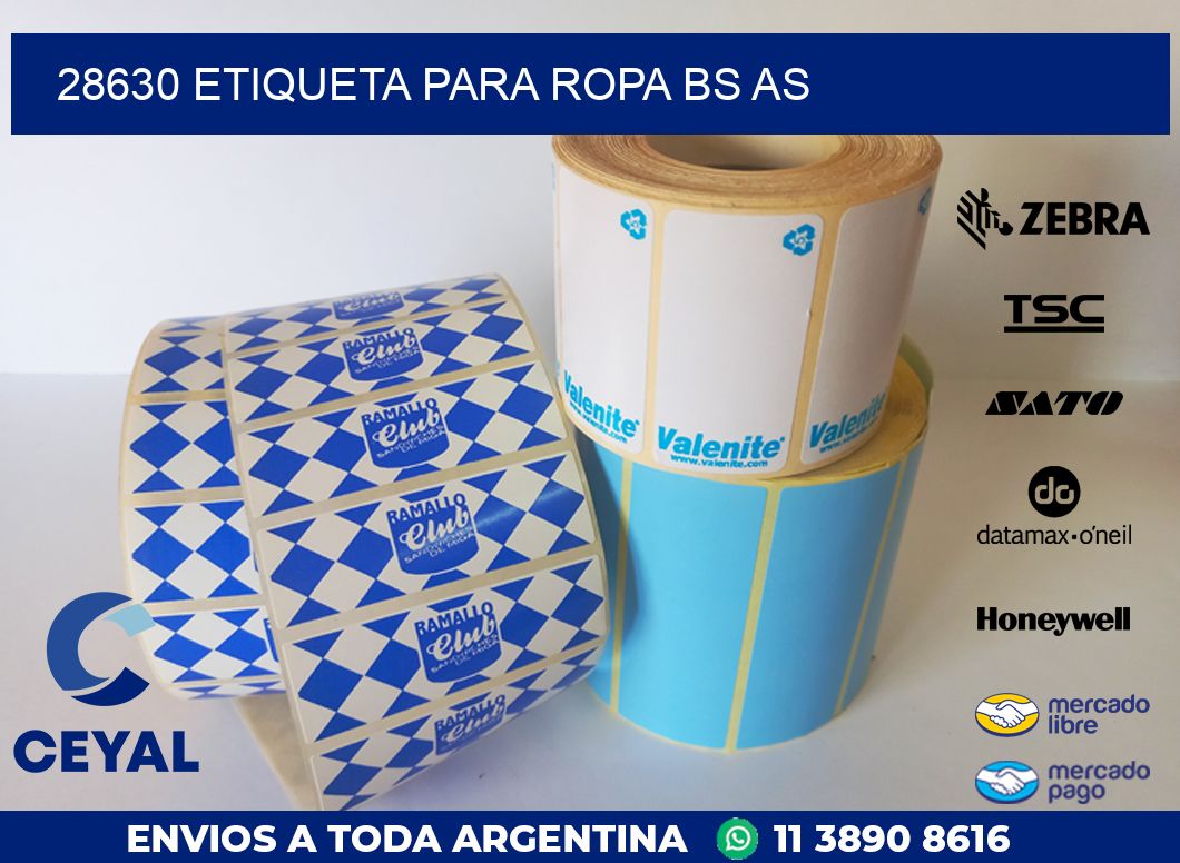 28630 ETIQUETA PARA ROPA BS AS