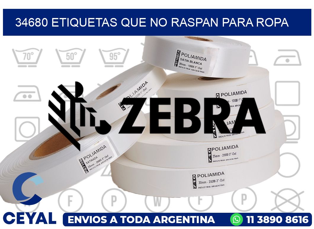 34680 ETIQUETAS QUE NO RASPAN PARA ROPA